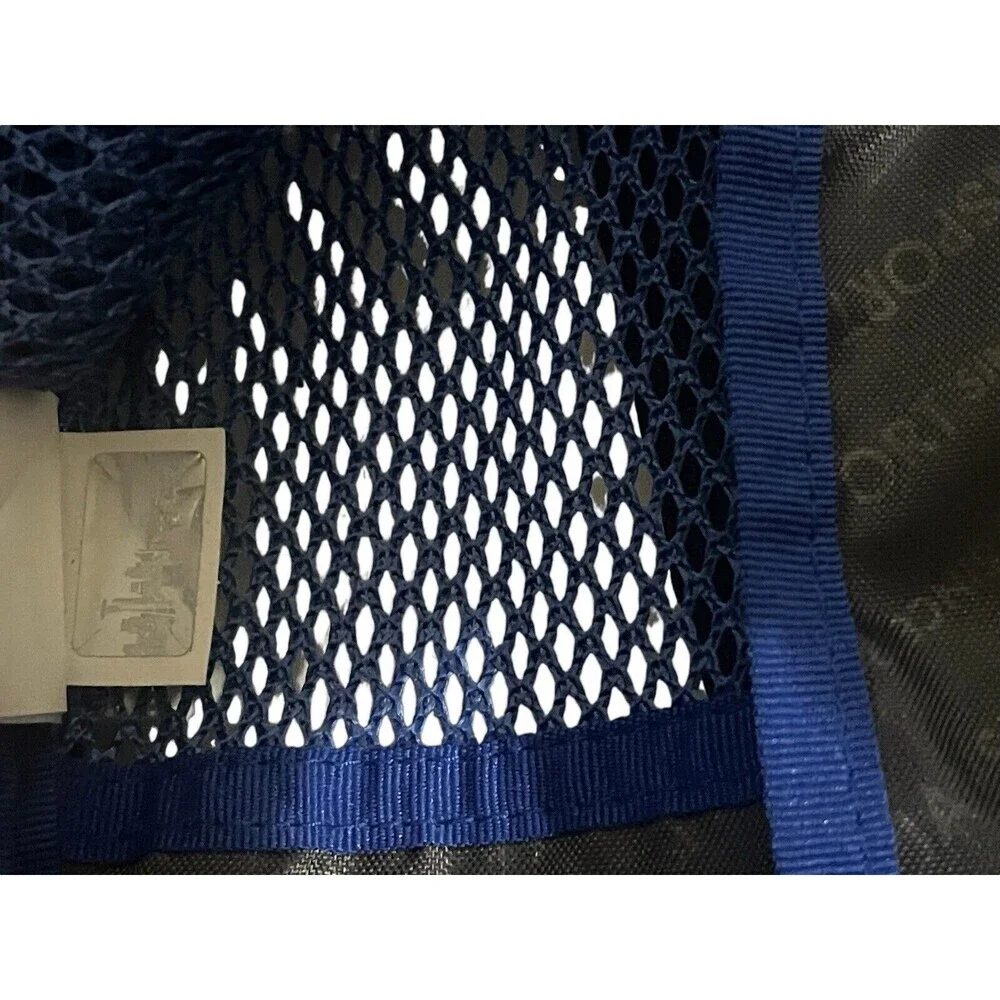 Jansport Mesh Backpack Full Size Book Bag See Through Navy Blue New JS0A2SDG